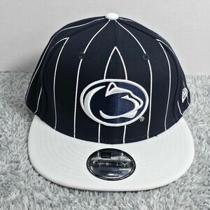 New Era 9FIFTY Penn State Nittany Lions Pinstripe Vintage Snapback Hat Cap NWT